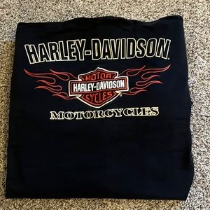 Harley Davidson heavy material long sleeve T-shirt